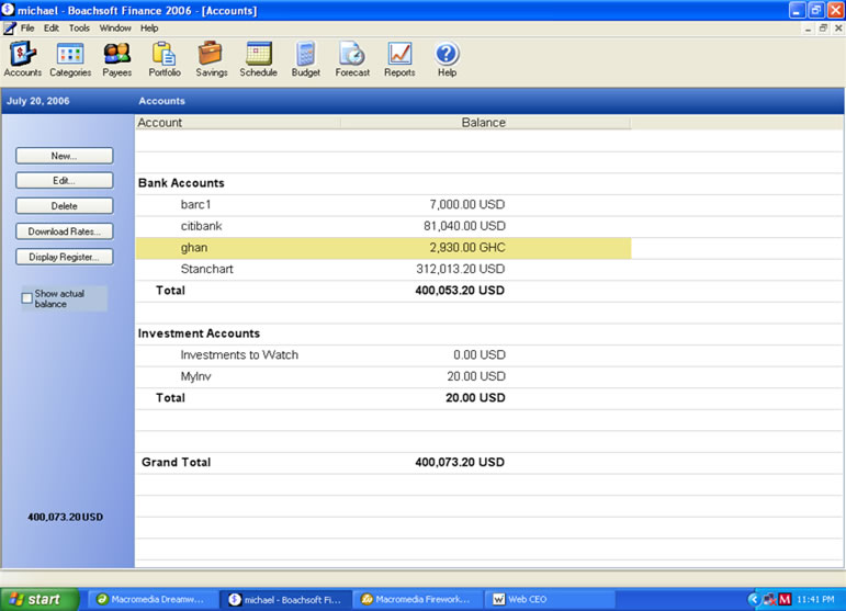 Windows 10 Boachsoft Finance full